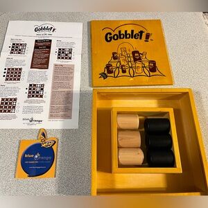Vintage Wooden Gobblet Board Game with Stacking Wooden Pieces
